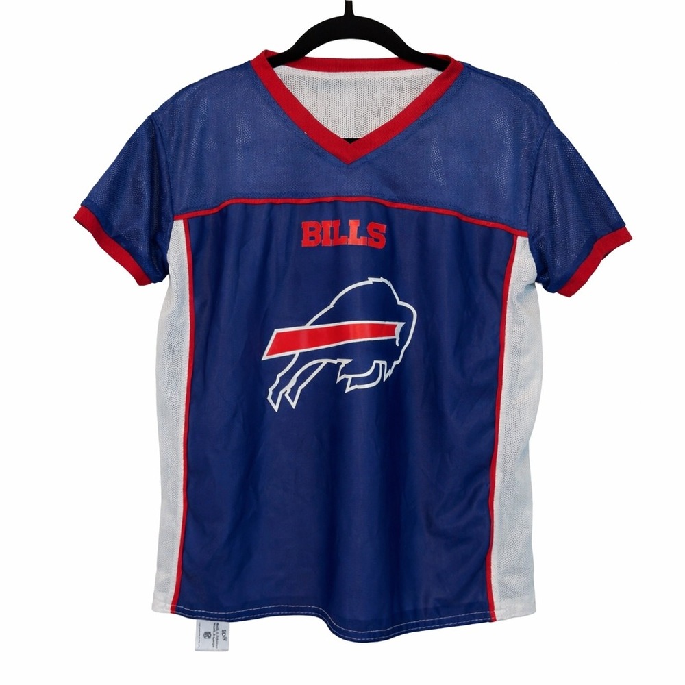 Buffalo Bills NFL‎ Flag Football Jersey Reversible Youth XL Blue White BDA